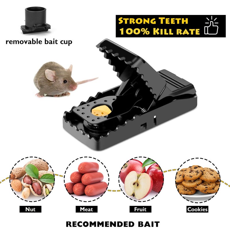 Hdama Mouse Trap, Mouse Traps That Work Small Mice Trap Outdoor Indoor Best Snap Traps for Mouse/Mice Safe and Reusable 6 Pack Quick Kill Mice Traps - Image 5